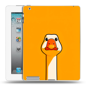 Пластиковый чехол на Ipad 2/3/4 с принтом Смешная утка