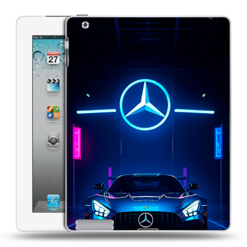 Пластиковый чехол на Ipad 2/3/4 с принтом Mercedes Мерседес Пластиковый чехол на Ipad 2/3/4 с принтом Mercedes Мерседес