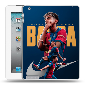 Пластиковый чехол на Ipad 2/3/4 с принтом Барселона Barca Yamal Пластиковый чехол на Ipad 2/3/4 с принтом Барселона Barca Yamal