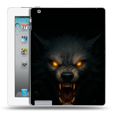 Пластиковый чехол на Ipad 2/3/4 с принтом Волк
