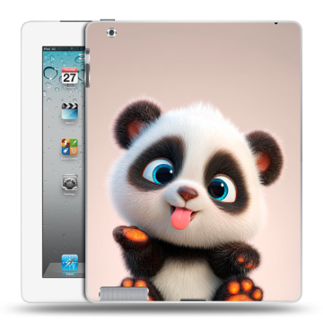 Пластиковый чехол на Ipad 2/3/4 с принтом милая панда Пластиковый чехол на Ipad 2/3/4 с принтом милая панда
