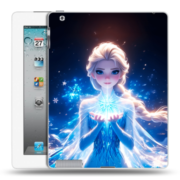 Пластиковый чехол на Ipad 2/3/4 с принтом Холодное сердце Frozen Пластиковый чехол на Ipad 2/3/4 с принтом Холодное сердце Frozen