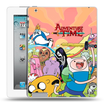 Пластиковый чехол на Ipad 2/3/4 с принтом Adventure time Время приключений