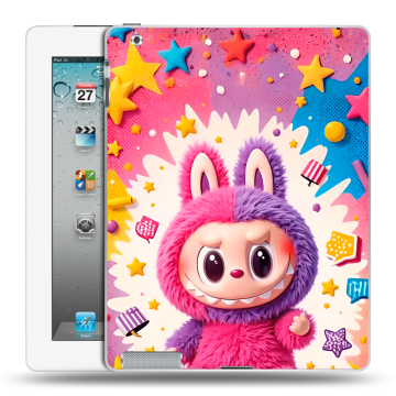 Пластиковый чехол на Ipad 2/3/4 с принтом Labubu Лабубу Пластиковый чехол на Ipad 2/3/4 с принтом Labubu Лабубу