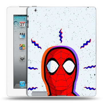 Пластиковый чехол на Ipad 2/3/4 с принтом Spiderman Человек паук