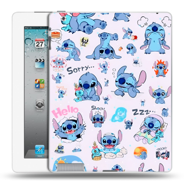 Пластиковый чехол на Ipad 2/3/4 с принтом Лило и Стич