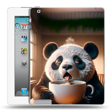 Пластиковый чехол на Ipad 2/3/4 с принтом смешная панда