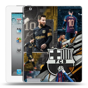 Пластиковый чехол на Ipad 2/3/4 с принтом Messi Barcelona Пластиковый чехол на Ipad 2/3/4 с принтом Messi Barcelona