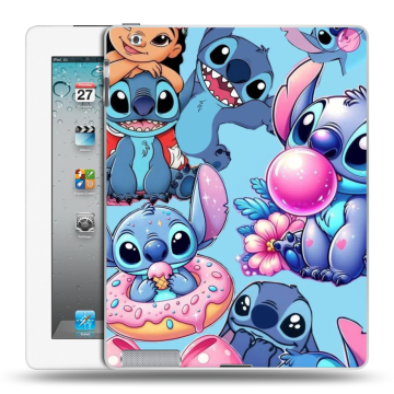 Пластиковый чехол на Ipad 2/3/4 с принтом Лило и Стич
