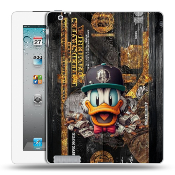 Пластиковый чехол на Ipad 2/3/4 с принтом Дональд Дак Доллар Пластиковый чехол на Ipad 2/3/4 с принтом Дональд Дак Доллар