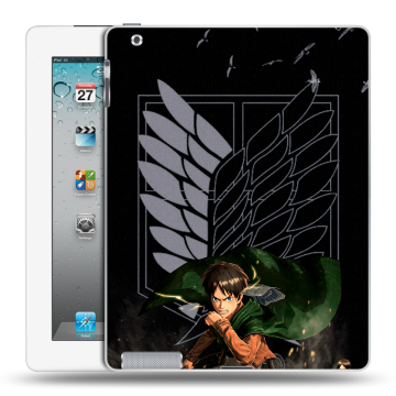 Пластиковый чехол на Ipad 2/3/4 с принтом Атака титанов Пластиковый чехол на Ipad 2/3/4 с принтом Атака титанов
