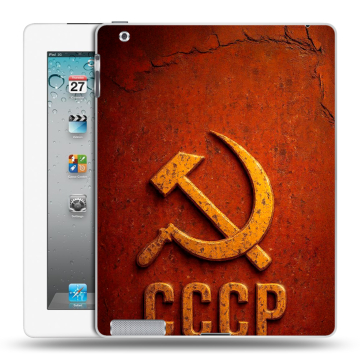 Пластиковый чехол на Ipad 2/3/4 с принтом Флаг Герб СССР Пластиковый чехол на Ipad 2/3/4 с принтом Флаг Герб СССР