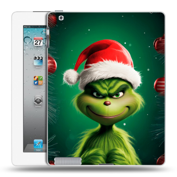 Пластиковый чехол на Ipad 2/3/4 с принтом Гринч Новый год Рождество