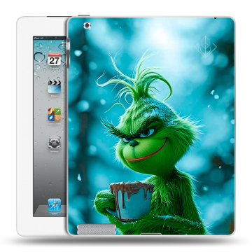 Пластиковый чехол на Ipad 2/3/4 с принтом Новый год гринч