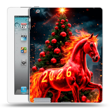 Пластиковый чехол на Ipad 2/3/4 с принтом Новый год