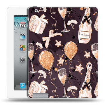 Пластиковый чехол на Ipad 2/3/4 с принтом Новый год