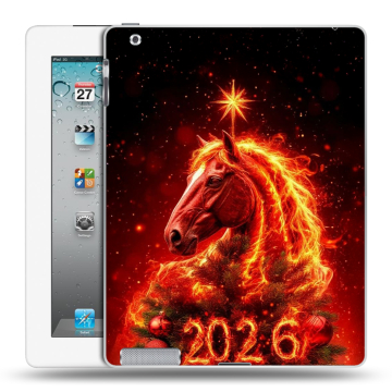 Пластиковый чехол на Ipad 2/3/4 с принтом Новый год