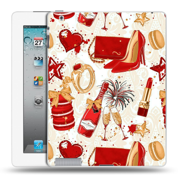 Пластиковый чехол на Ipad 2/3/4 с принтом Новый год