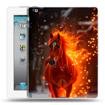Пластиковый чехол на Ipad 2/3/4 с принтом Новый год Пластиковый чехол на Ipad 2/3/4 с принтом Новый год
