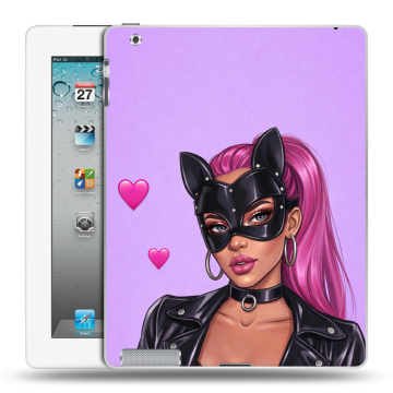 Пластиковый чехол на Ipad 2/3/4 с принтом женский Пластиковый чехол на Ipad 2/3/4 с принтом женский