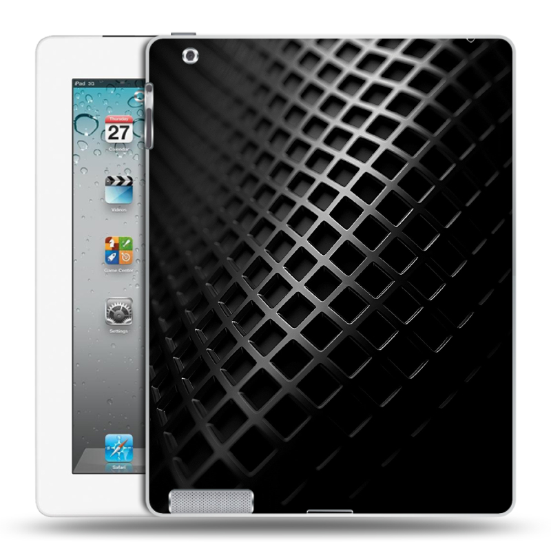 Пластиковый чехол на Ipad 2/3/4 с принтом Текстура металла Пластиковый чехол на Ipad 2/3/4 с принтом Текстура металла