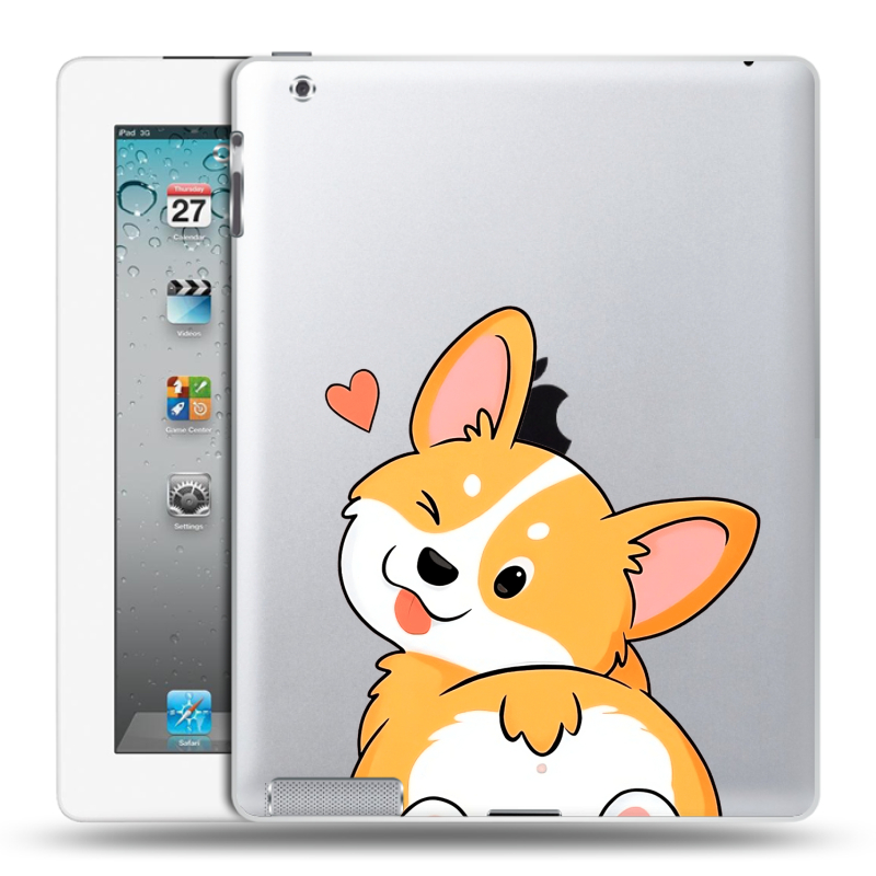 Пластиковый чехол на Ipad 2/3/4 с принтом Корги Пластиковый чехол на Ipad 2/3/4 с принтом Корги