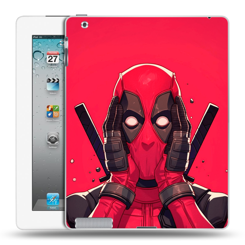 Пластиковый чехол на Ipad 2/3/4 с принтом Дедпул Deadpool Пластиковый чехол на Ipad 2/3/4 с принтом Дедпул Deadpool