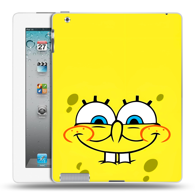 Пластиковый чехол на Ipad 2/3/4 с принтом спанчбоб спанч боб Пластиковый чехол на Ipad 2/3/4 с принтом спанчбоб спанч боб