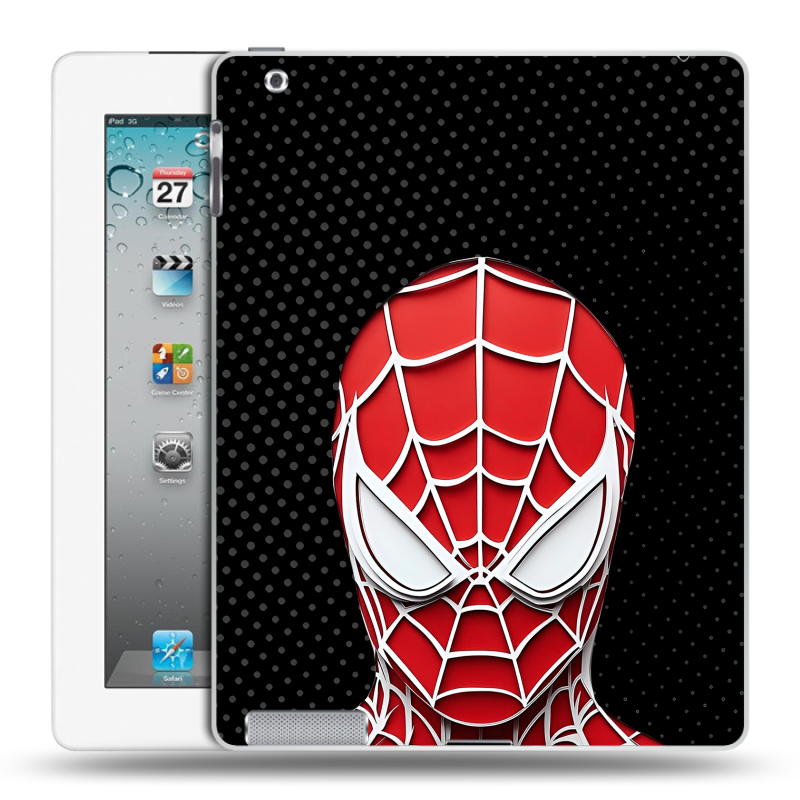 Пластиковый чехол на Ipad 2/3/4 с принтом человек паук spiderman Пластиковый чехол на Ipad 2/3/4 с принтом человек паук spiderman