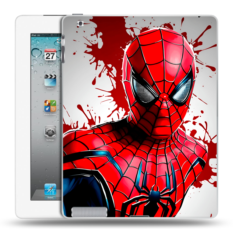Пластиковый чехол на Ipad 2/3/4 с принтом Spiderman Человек паук Пластиковый чехол на Ipad 2/3/4 с принтом Spiderman Человек паук