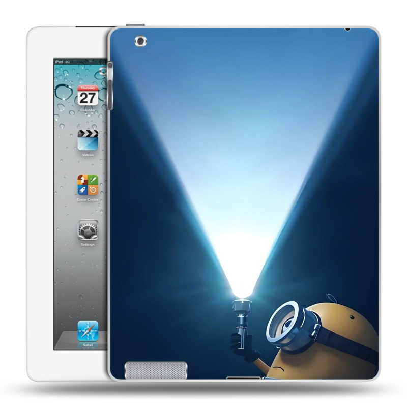 Пластиковый чехол на Ipad 2/3/4 с принтом Миньоны Пластиковый чехол на Ipad 2/3/4 с принтом Миньоны