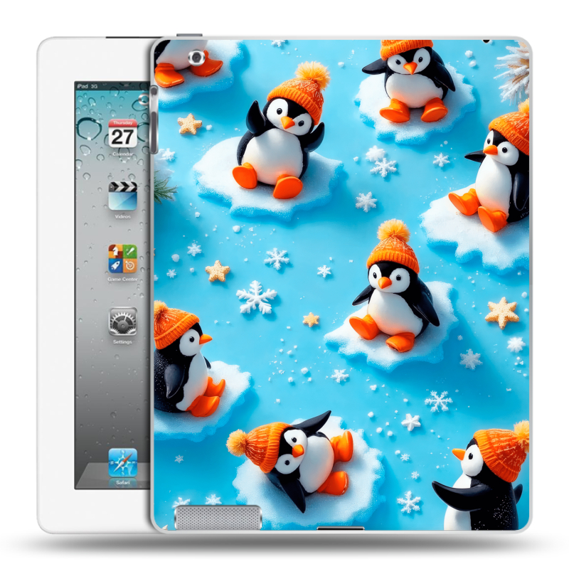 Пластиковый чехол на Ipad 2/3/4 с принтом Новый год Пластиковый чехол на Ipad 2/3/4 с принтом Новый год