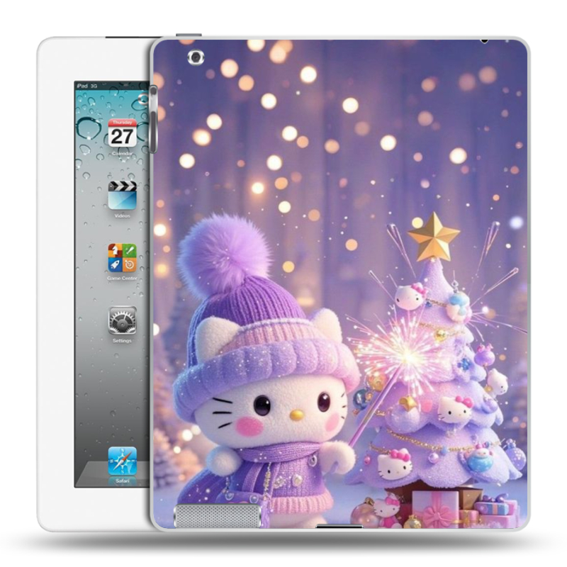 Пластиковый чехол на Ipad 2/3/4 с принтом Новый год Пластиковый чехол на Ipad 2/3/4 с принтом Новый год