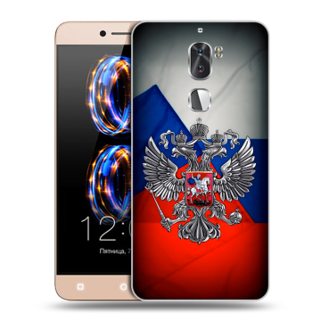 Пластиковый чехол на LeRee Le3 с принтом Флаг России