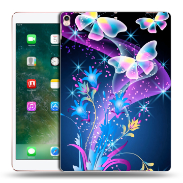 Силиконовый чехол на Ipad Pro 10.5 с принтом Бабочки Силиконовый чехол на Ipad Pro 10.5 с принтом Бабочки