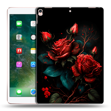 Силиконовый чехол на Ipad Pro 10.5 с принтом Розы красные