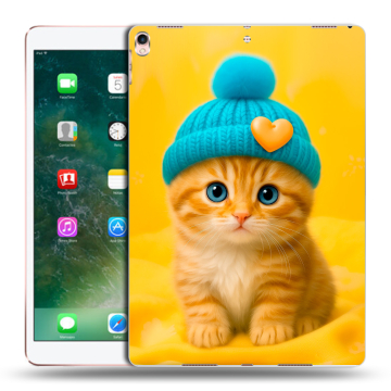 Силиконовый чехол на Ipad Pro 10.5 с принтом Котенок в шапке