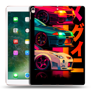 Силиконовый чехол на Ipad Pro 10.5 с принтом Гоночные машины