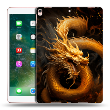 Силиконовый чехол на Ipad Pro 10.5 с принтом Золотой дракон Силиконовый чехол на Ipad Pro 10.5 с принтом Золотой дракон