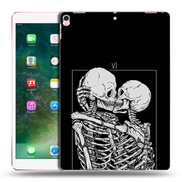 Силиконовый чехол на Ipad Pro 10.5 с принтом Поцелуй скелетов Силиконовый чехол на Ipad Pro 10.5 с принтом Поцелуй скелетов