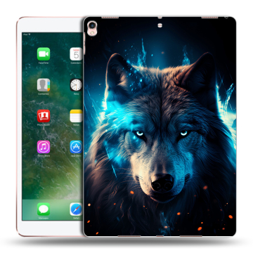 Силиконовый чехол на Ipad Pro 10.5 с принтом Волк ночной