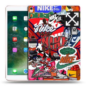 Силиконовый чехол на Ipad Pro 10.5 с принтом Найк Nike яркий
