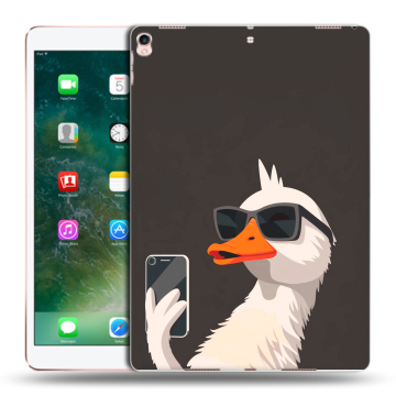 Силиконовый чехол на Ipad Pro 10.5 с принтом утка в очках