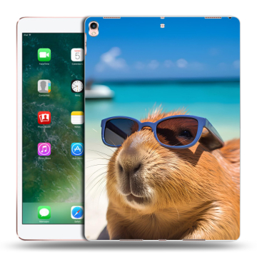 Силиконовый чехол на Ipad Pro 10.5 с принтом Капибара
