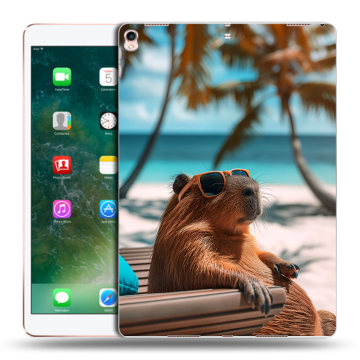 Силиконовый чехол на Ipad Pro 10.5 с принтом Капибара