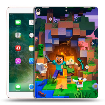 Силиконовый чехол на Ipad Pro 10.5 с принтом Майнкрафт Minecraft Силиконовый чехол на Ipad Pro 10.5 с принтом Майнкрафт Minecraft