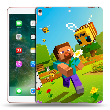 Силиконовый чехол на Ipad Pro 10.5 с принтом Майнкрафт Minecraft