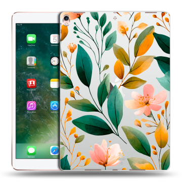 Силиконовый чехол на Ipad Pro 10.5 с принтом Цветы паттерн