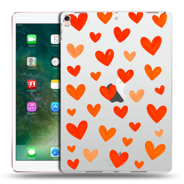 Силиконовый чехол на Ipad Pro 10.5 с принтом Сердечки