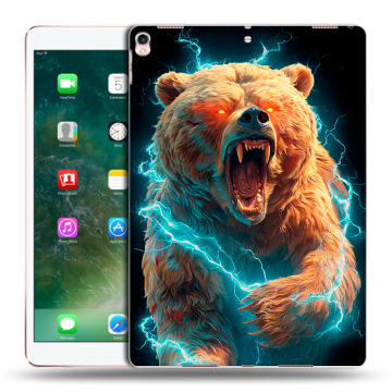 Силиконовый чехол на Ipad Pro 10.5 с принтом Медведь